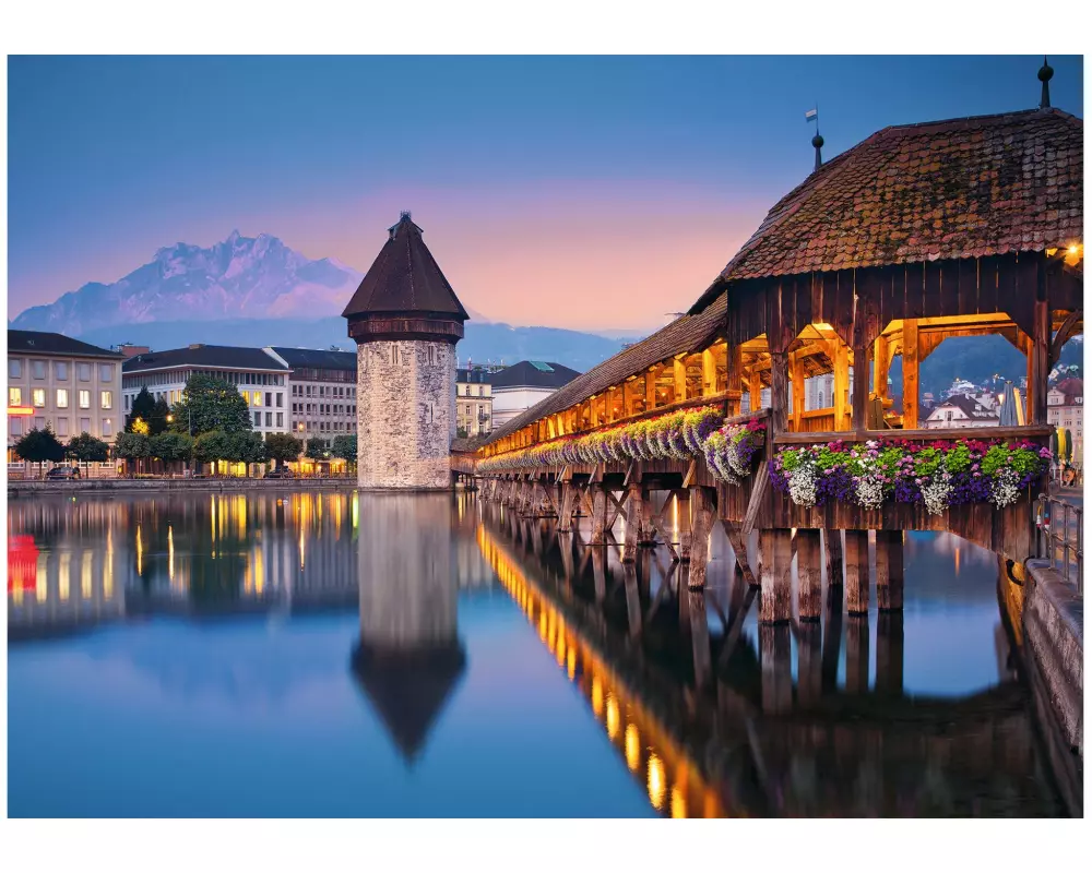 Ravensburger Puzzle Luzern Kapellbrücke 1000 Teile 70 x 50 cm