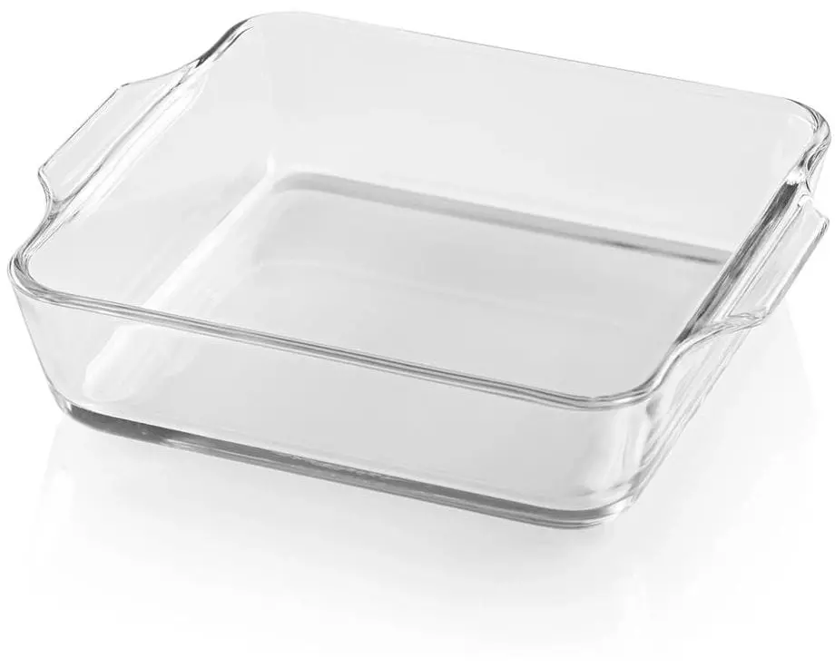 GOURMETmaxx Auflaufform Eckig, Transparent, 800 ml