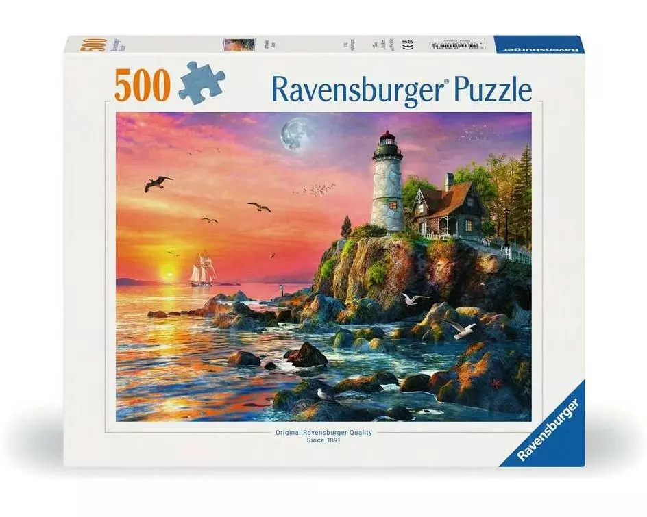 Ravensburger Puzzle Leuchtturm am Abend