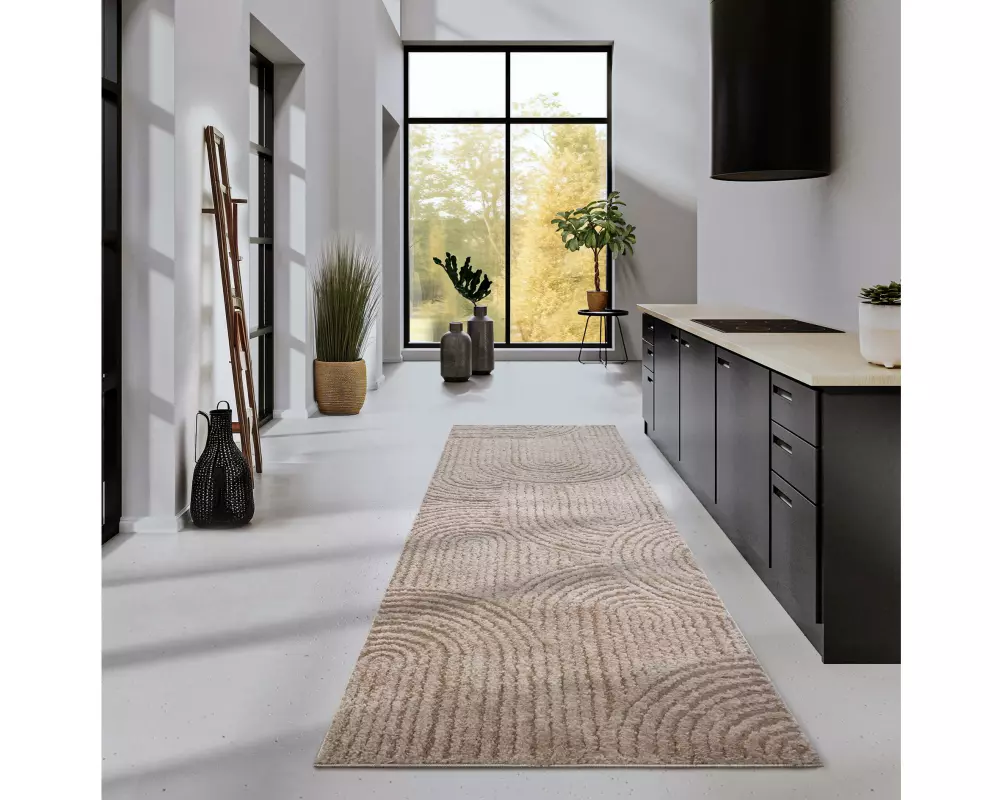 Elle Decoration Teppich Chappe 80 cm x 240 cm, Beige