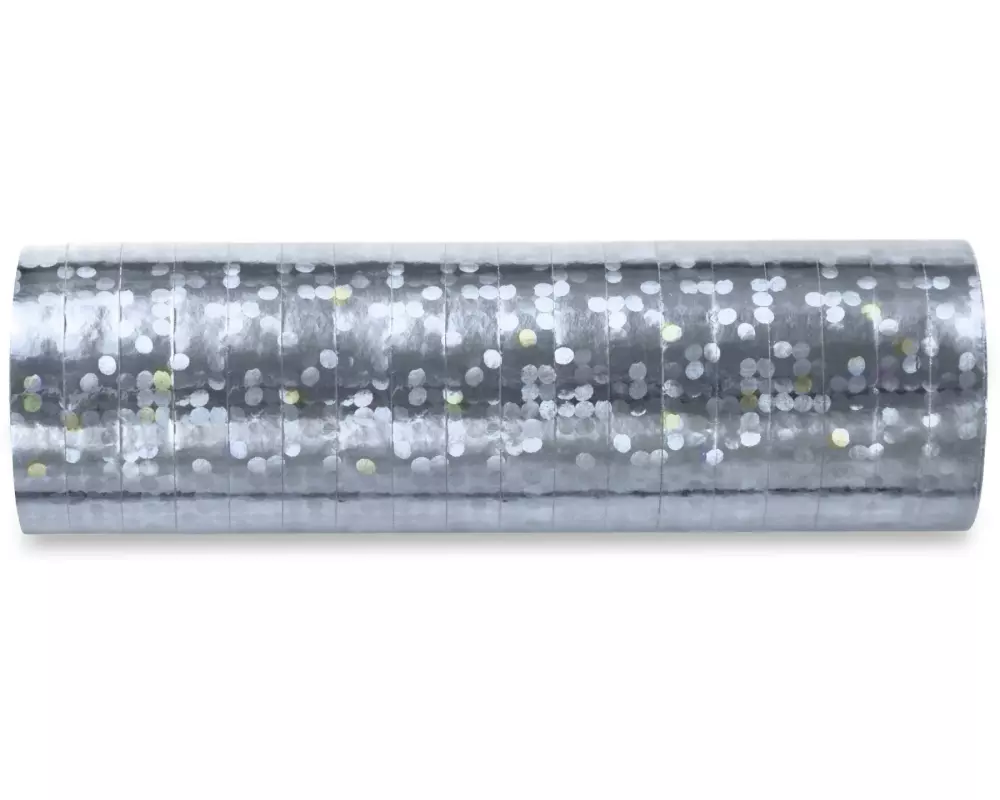 Partydeco Luftschlangen 3.8 m, Silber
