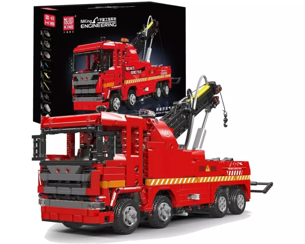 Mould King 19017 Pneumatik Flughafen Rettungs-LKW