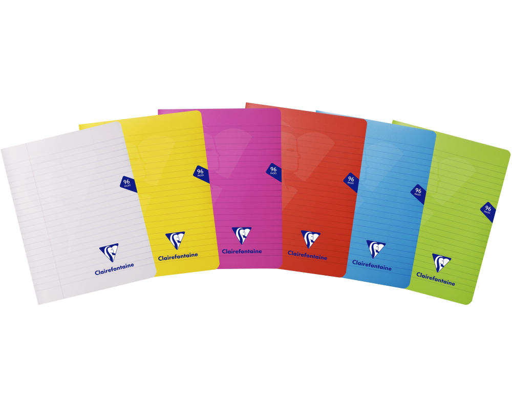CLAIREFONTAINE Schulheft 170x220mm 303745C liniert ass. 48 Blatt