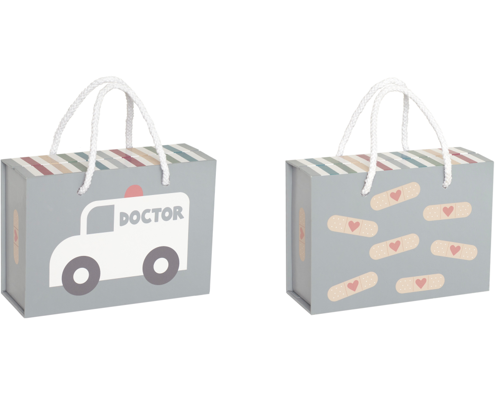 JABADABADO Arztkoffer 20x14cm W7239 silber