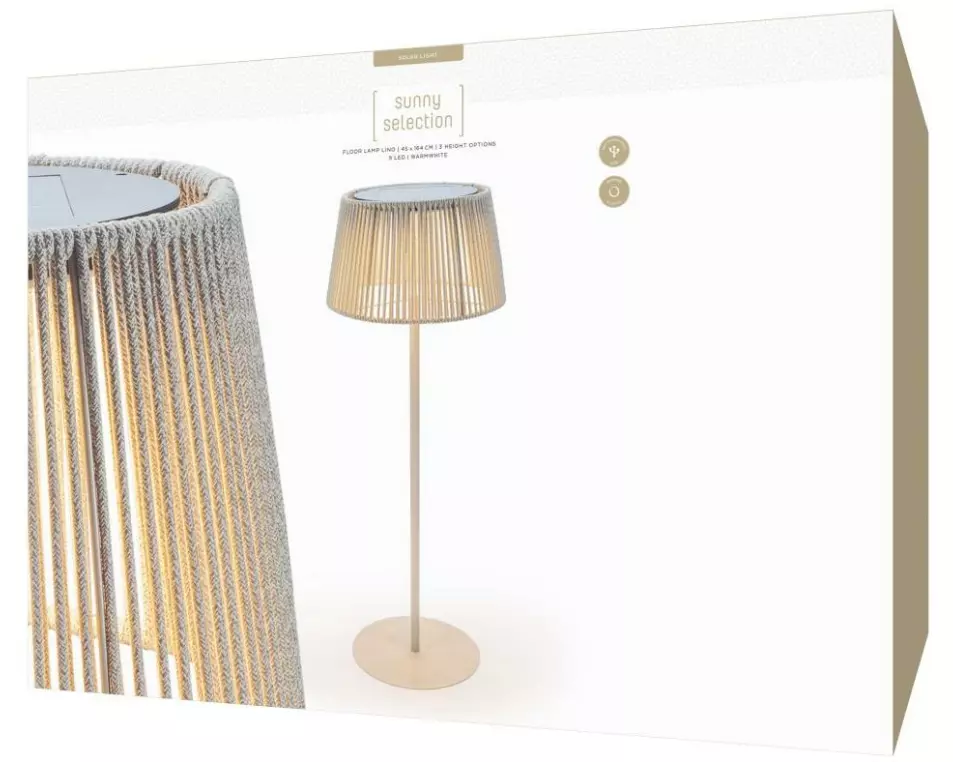 STT Stehleuchte Lino Beige, 164 cm