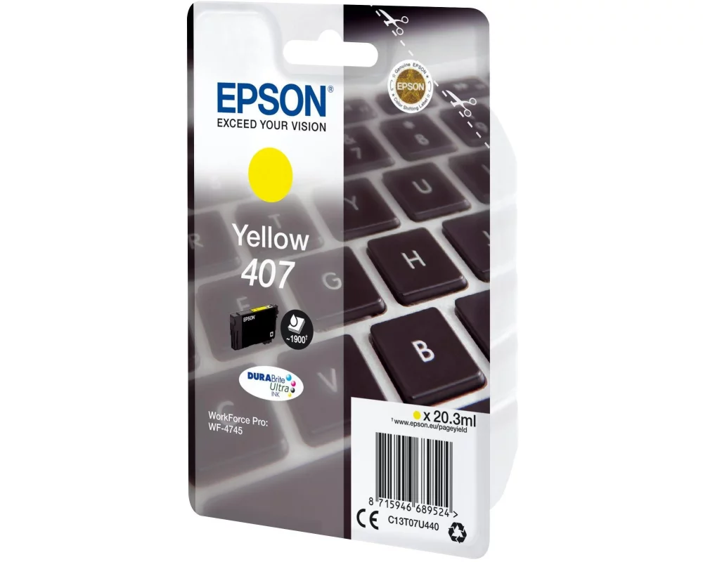 Epson Tinte 407 / C13T07U440 Yellow