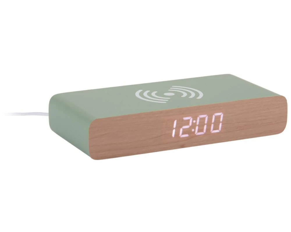 KARLSSON Digitalwecker Retro Flat Jungle Green