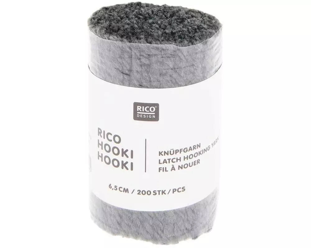 Rico Design Hooki Knüpfgarn Anthrazit