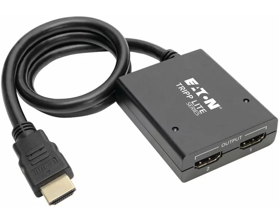 EATON TRIPPLITE 2-Port, HDMI, Splitter, UHD, 4K, International, AC, Adapter