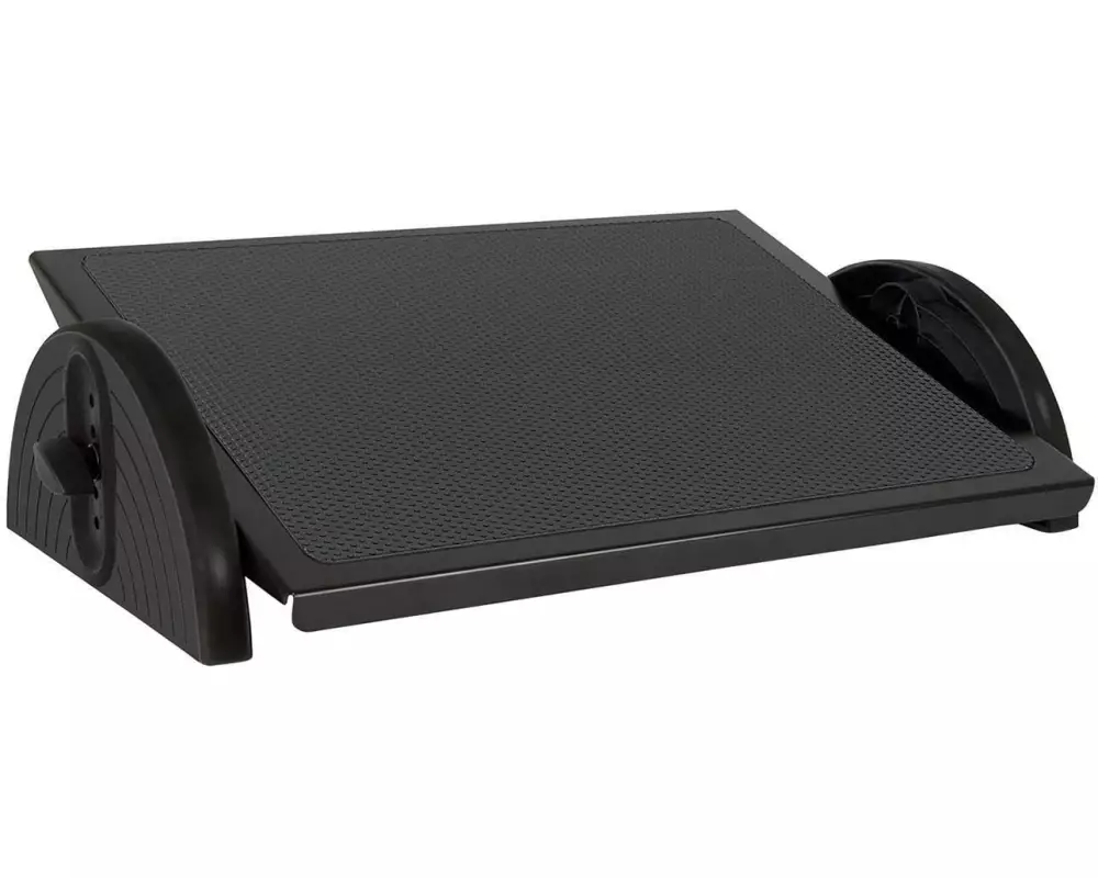 WEDO Fussstütze Relax Steel Black 5 Stufen, Schwarz