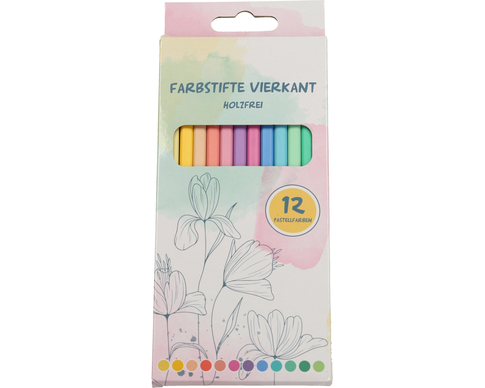 NEUTRAL Buntstifte 2222795 vierkant, 12 Stück