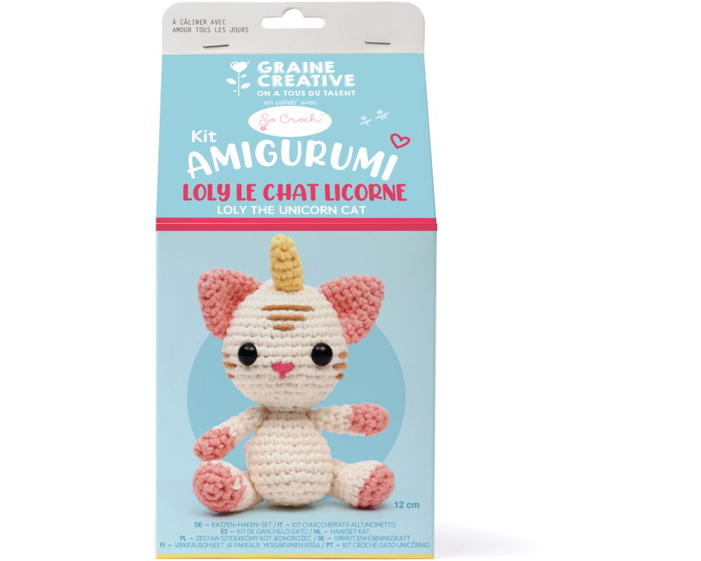 GRAINE CREATIVE Amigurumi Kit GC-420221 Einhornkatze