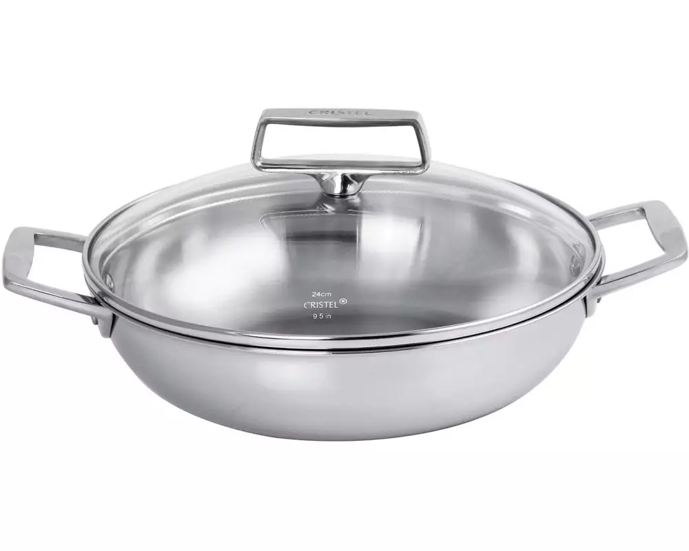 Cristel Sautoir Castel Pro mit Deckel, 24 cm