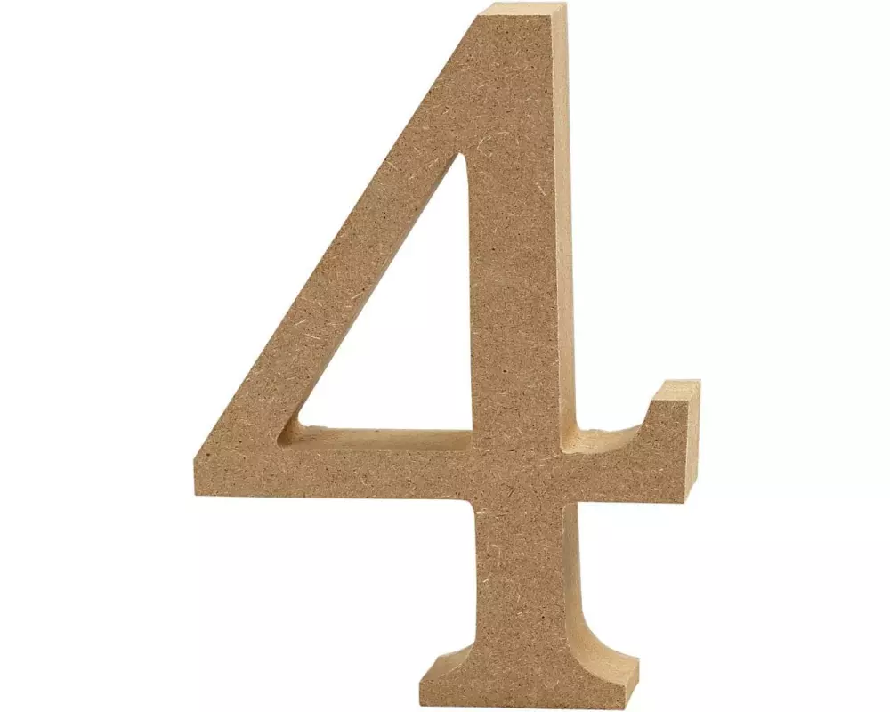 Creativ Company Holzzahl 4 1 Stück