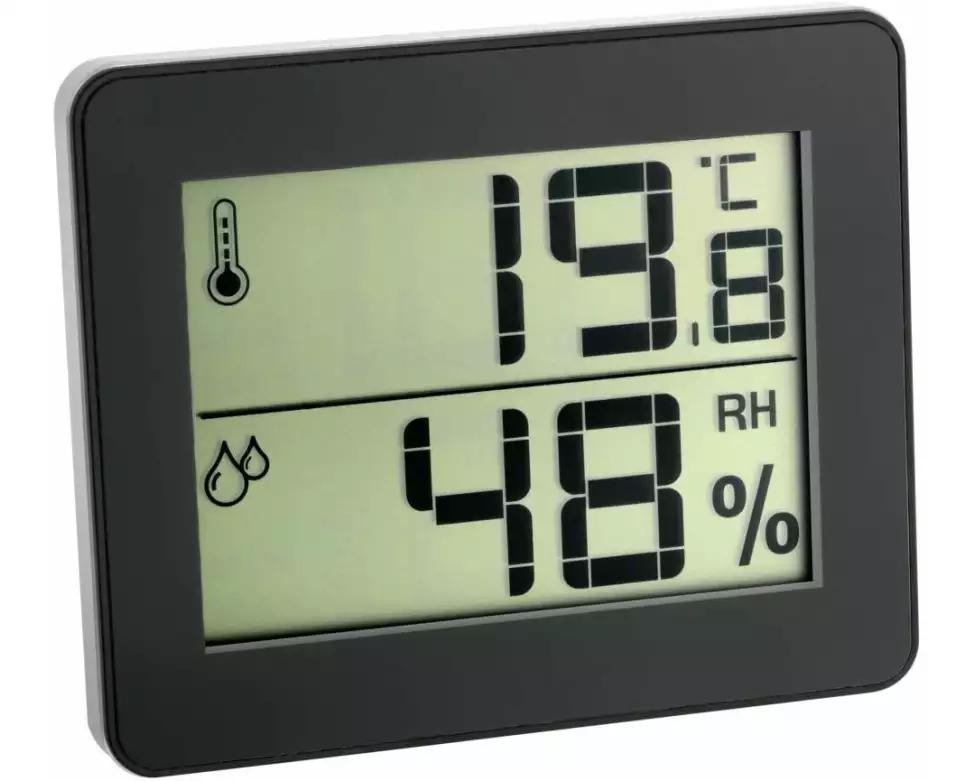 TFA Dostmann Thermo-/Hygrometer 30.5027.01 Schwarz
