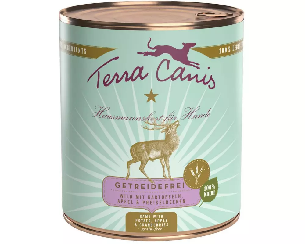 Terra Canis Nassfutter Menü getreidefrei mit Wild, 800 g