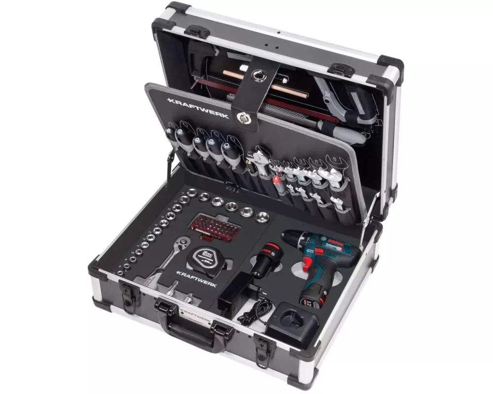 Kraftwerk Werkzeugkoffer B147 Bosch 3/8", 100-teilig