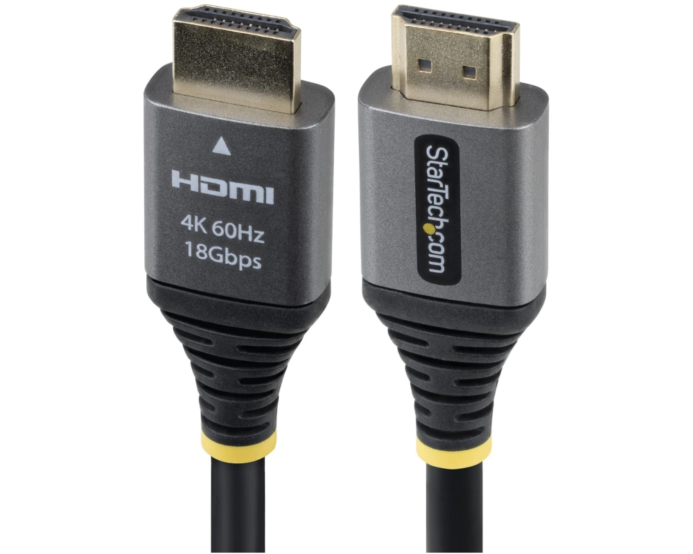 StarTech.com HDMMV5F HDMI cable 1,5 m HDMI Typ A (Standard) Schwarz, Silber