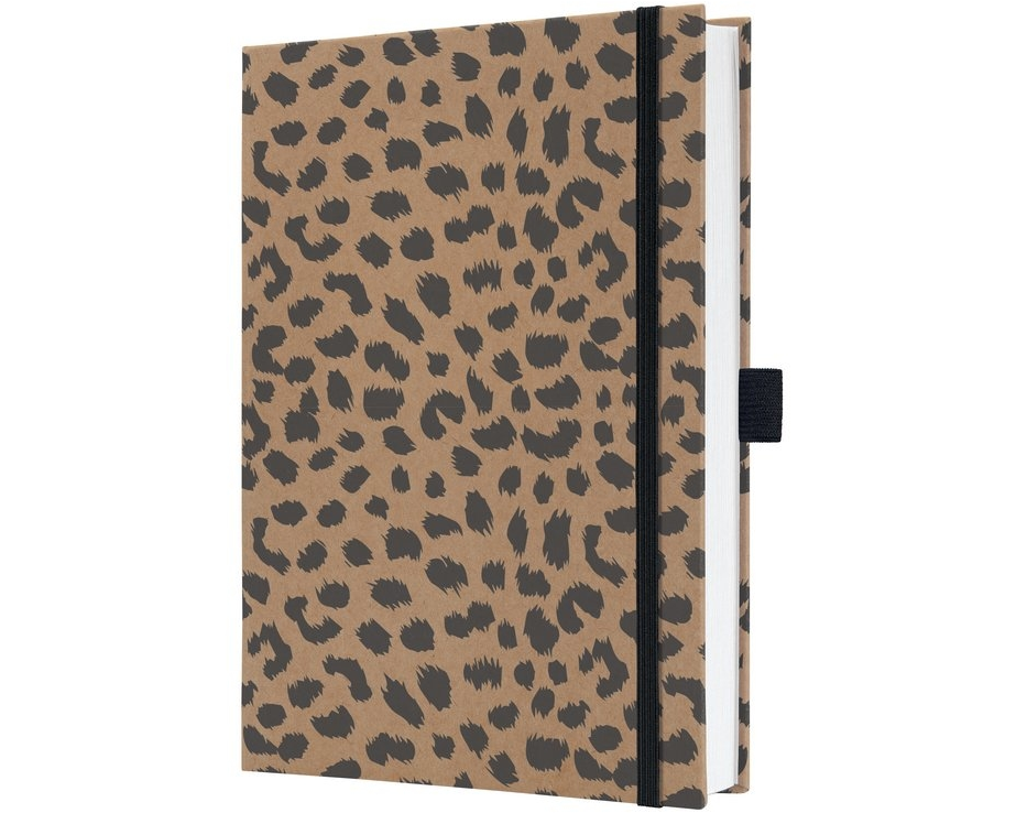 Jolie Notizbuch Pure Cheetah, A5, Liniert, Braun/Schwarz