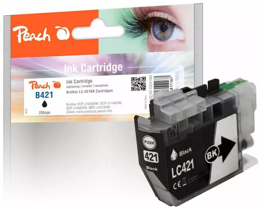 Peach Tinte Brother LC-421BK Black