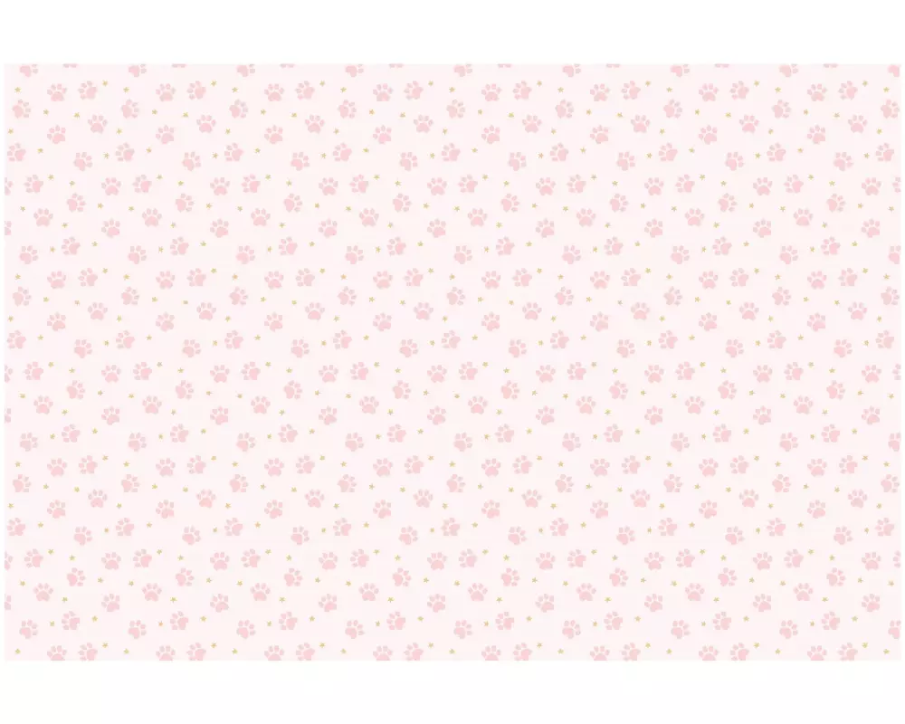Partydeco Tischdecke Pfoten 180 x 120 cm, Rosa