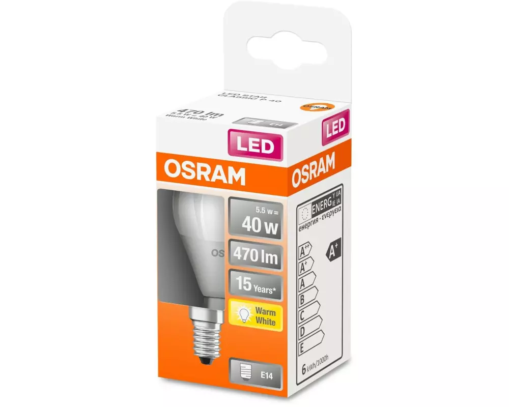 OSRAM Lampe Star SMD, 5.5W, E14 Warmweiss (WW)