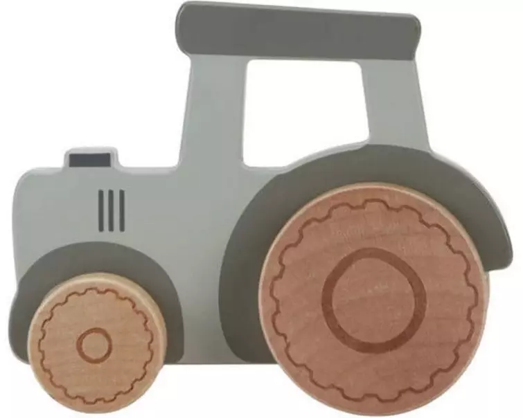 Little Dutch Spielzeugfahrzeug Holz-Traktor Little Farm FSC