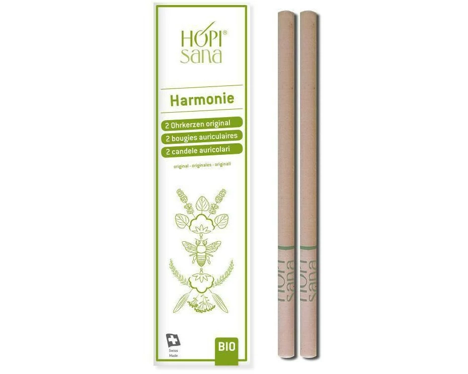 HOPIsana Ohrenkerze Harmonie grün 2 Stück