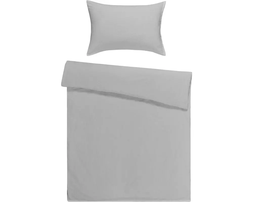 Flair Bettwäschegarnitur Seersucker Weiss