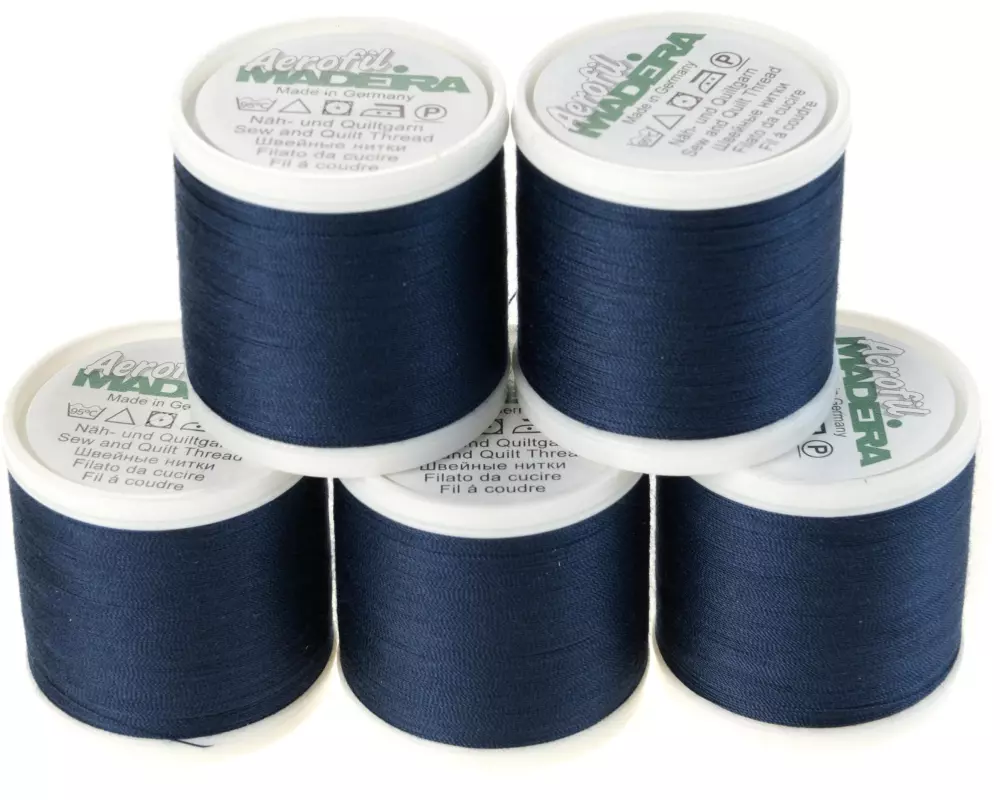 Madeira Näh-, Quilt und Overlockgarn Aerofil 120 Dunkelblau