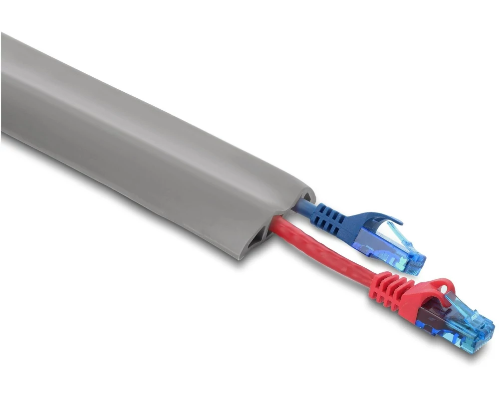 Delock Kabelkanal PVC flexibel 2 m x 50 mm Grau