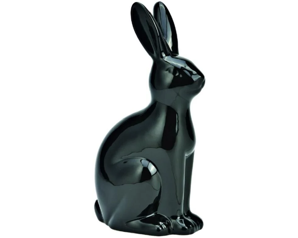 G. Wurm Hase 25 cm Schwarz