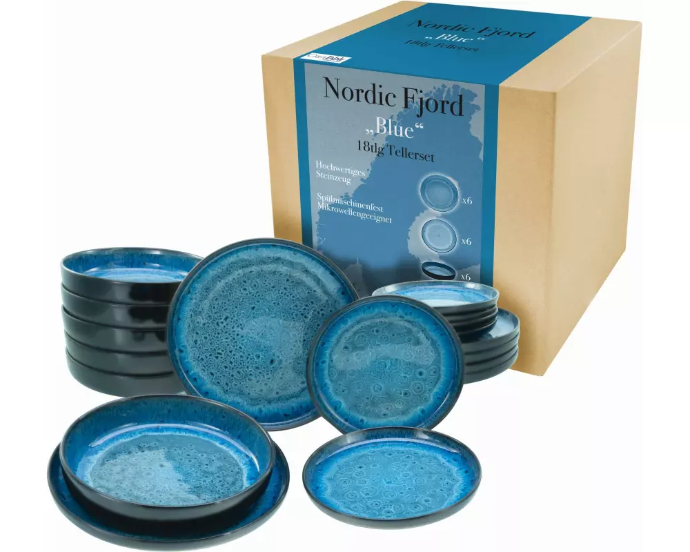 creaTable Teller-Set Blau