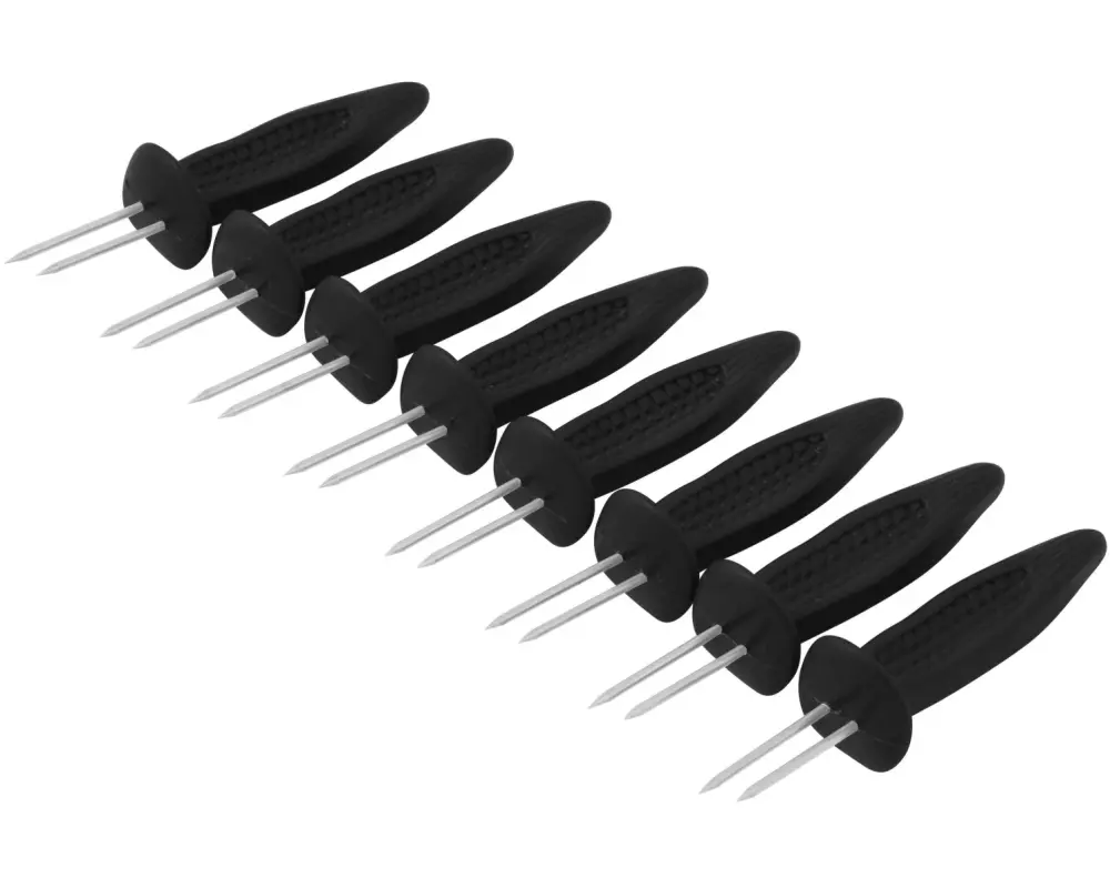 Dangrill Maiskolbenhalter Schwarz, 8 Stück