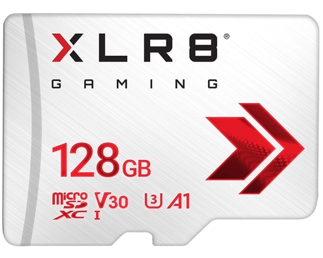 PNY XLR8, 128 GB, MicroSDXC, Class 10, UHS-I, 100 MB/s, 90 MB/s