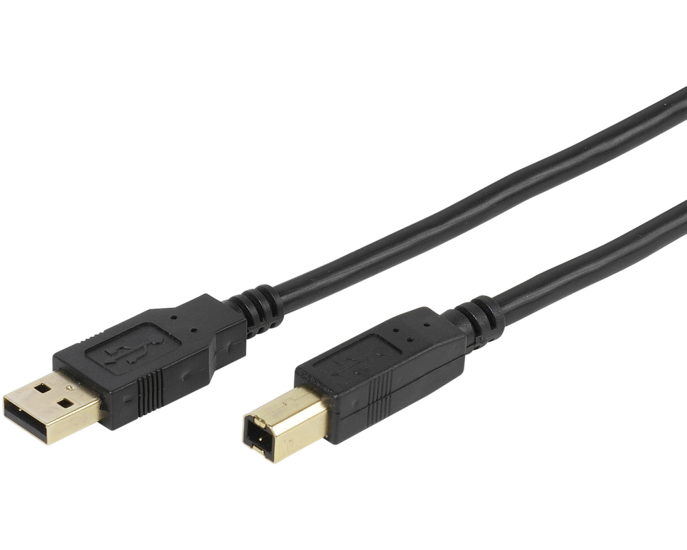 VIVANCO USB 2.0 zert.KabelA-B 45210 1.8m