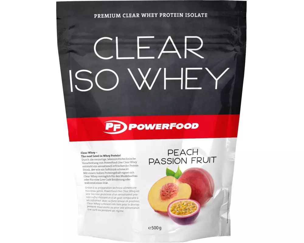 PowerFood One Pulver Clear Iso Whey Passionsfrucht/Pfirsich 550 g
