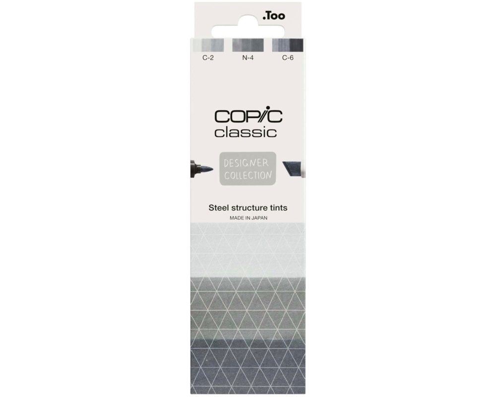 COPIC Marker Classic Designer 200750314 Steel structure tints 3 Stück