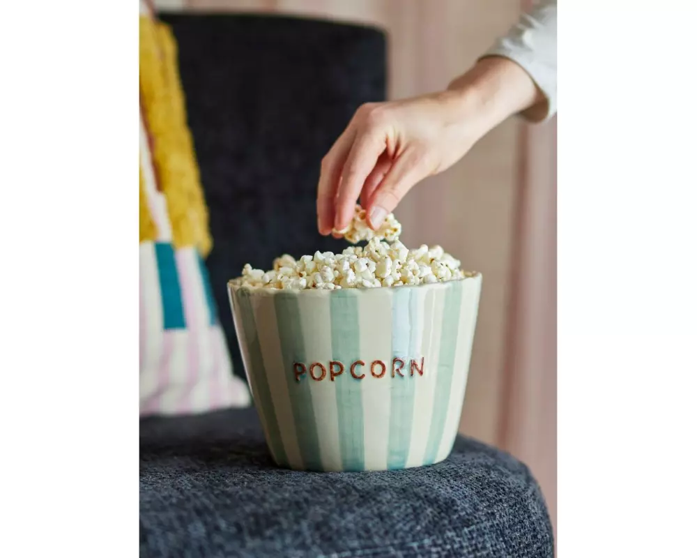 Bloomingville Schüssel Popcorn, Steinzeug, Mehrfarbig
