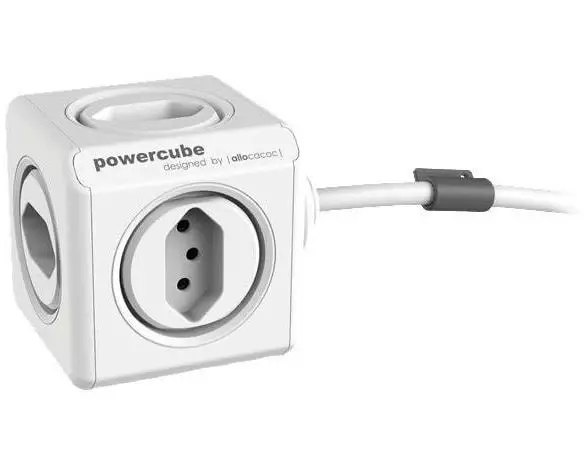 Allocacoc Tischsteckdosenleiste PowerCube Extended 5x T13 Weiss