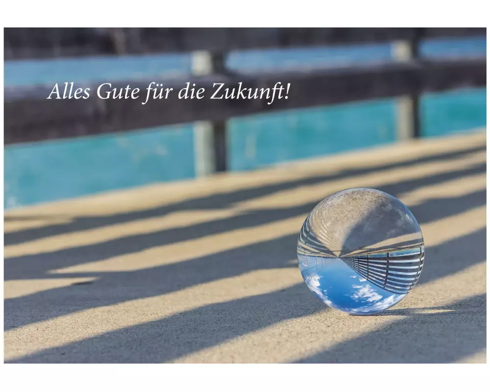 Natur Verlag Abschiedskarte Glaskugel 17.5 x 12.2 cm