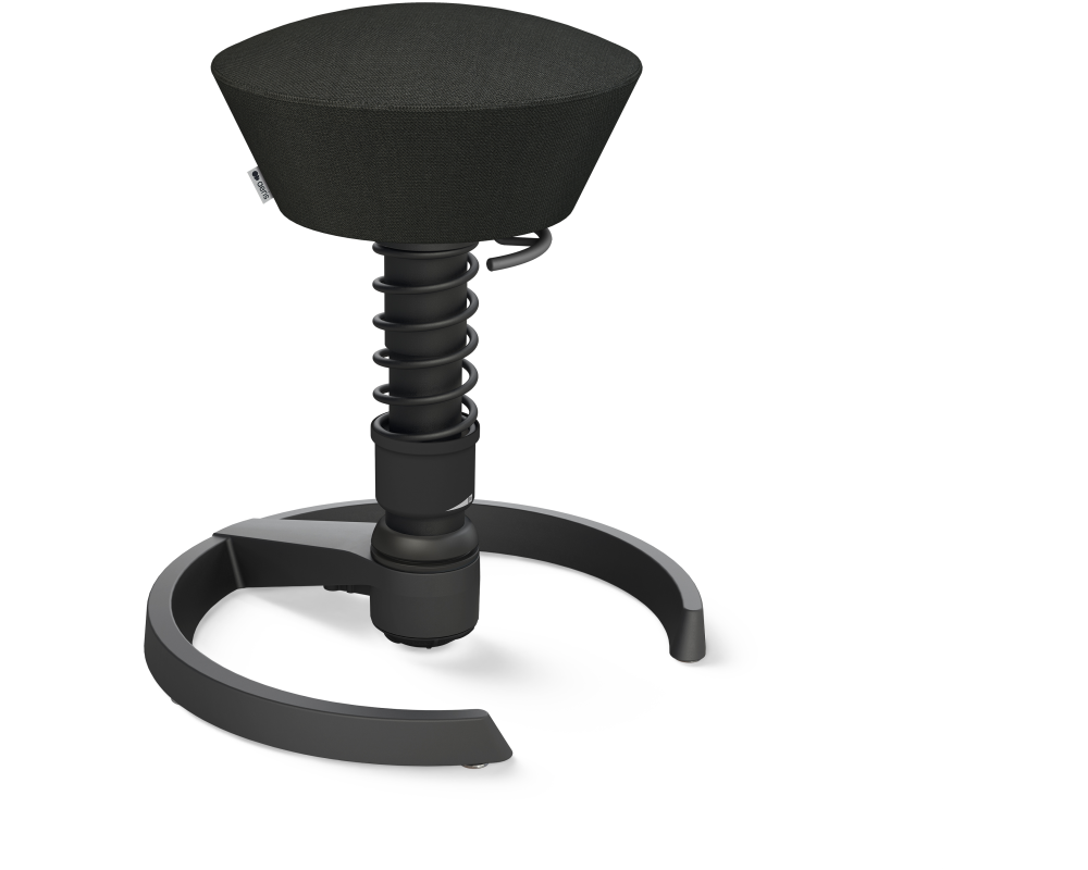 AERIS Sitzhocker Swopper 101STBKBKCP0 schwarz/schwarz, mit Gleiter