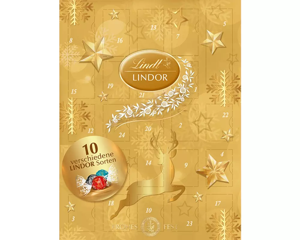 Lindt Adventskalender Lindor Schokolade