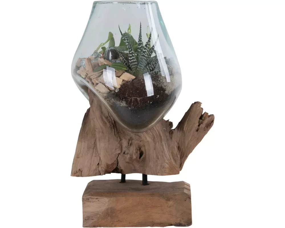 House Nordic Dekoschale San Marino 25 x 18 x 15 cm, 1, Nature