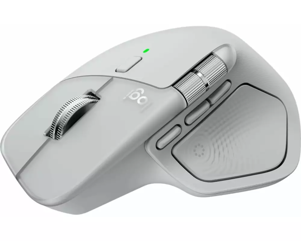 Logitech Maus MX Master 4 Bluetooth RF Wireless Weiss