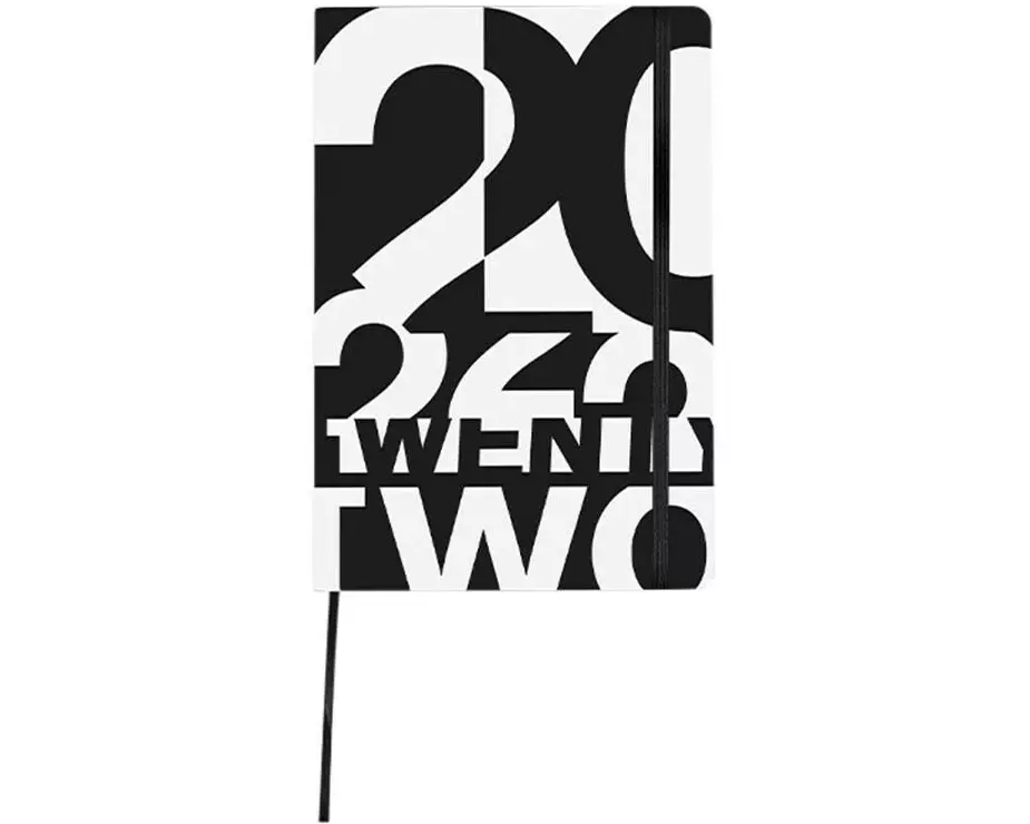 Nuuna Notizheft M Twentytwo 20 x 13.5 cm, Dot, Schwarz/Weiss