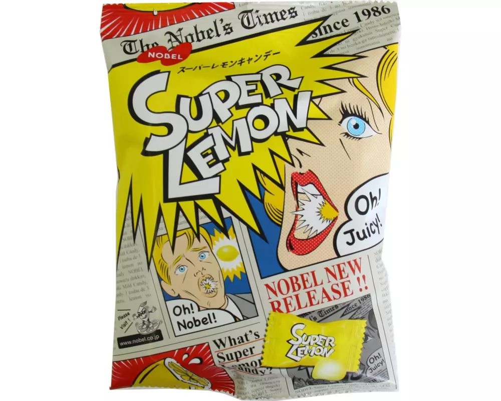 Nobel Super Lemon Candy/Zitronenbonbon 83 g