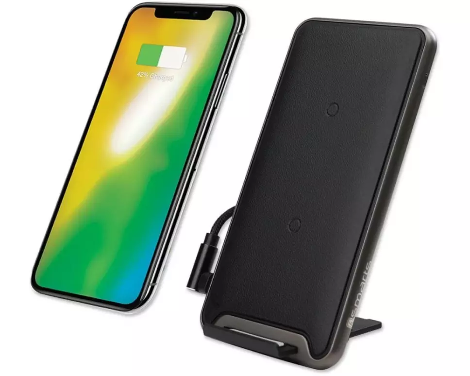 4smarts Wireless Charger VoltBeam Pro 10W Dunkelgrau/Schwarz