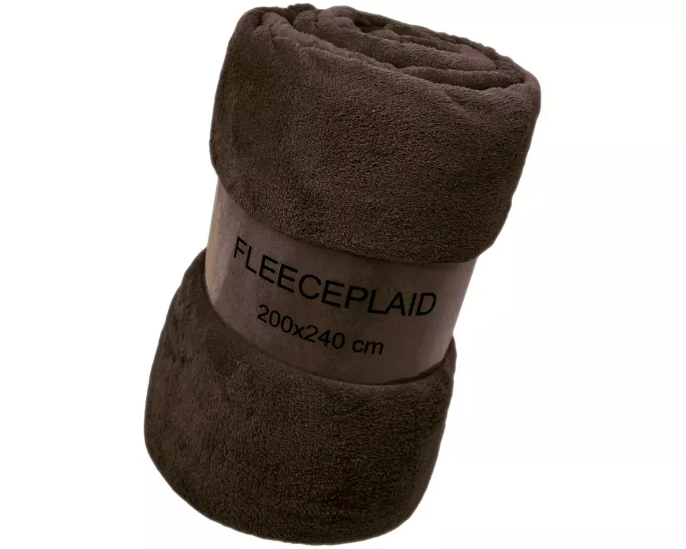 Flair Decke Coral 200 x 240 cm, Braun