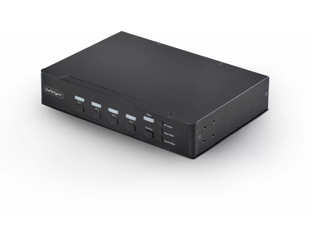 StarTech.com P4AD122M-KVM-SWITCH Tastatur/Video/Maus (KVM)-Switch Schwarz